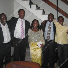 Aunty Ameyo with her brother Kodjo Adadevoh and his Children.
