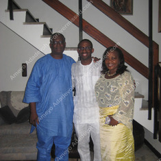 Aunty Ameyo, Uncle Folabi, and their son Bankole.