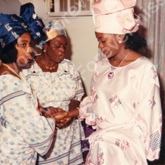 Ameyo and Bimbo praying for lasting sisterhood 1988.