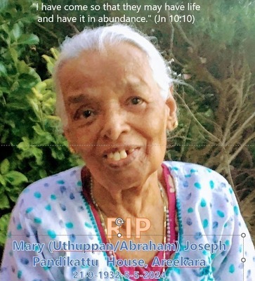 Mrs Mary Joseph (Uthuppan)