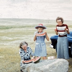 Helen Epp with her girls (Amy & Gladys) 