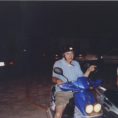 Andre and dad mopeds