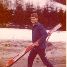 Andre skiing in the Alps