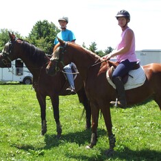 Mother Daughter Ride at Little Bennett in MD with Penny & Jolie