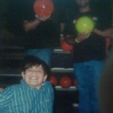 Chase, His Dad Ben Jackson & Uncle Ray Seawright bowling! God i miss that beautiful smile son!