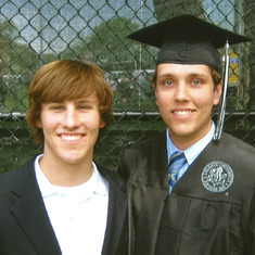 with david at graduation