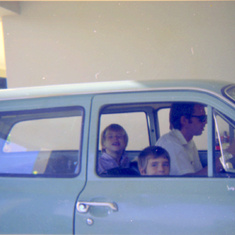 going somewhere..... Dad, Dan and Chris Kingston Jamaica 1972-73