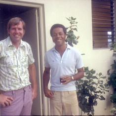 Dad and a colleague from JPS, Kingston Jamaica 1973