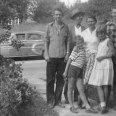 The Hawkes family, 1957