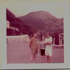 Dad and Perry & Olga Thanasoulis, JDF base at Newcastle, Blue Mtns Jamaica 1972