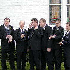 Dad and ensemble cast - staged wedding pic, Palm Harbor FL 2005