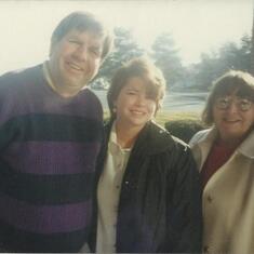 Dad, Angela, Mom - late 80s early 90s