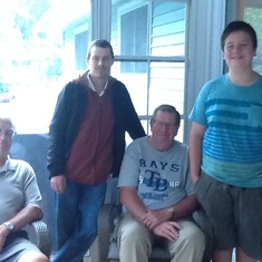 Doug, Sean, Dad and Zack. Summer 2014
