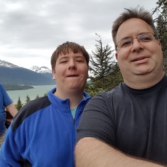 Dad, Zack and me. The rare Alaskan sefie.