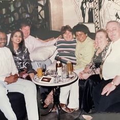 This photo was taken around 1998/99 at the Leela Hotel Mumbai India. Andy and Alma  I will miss.