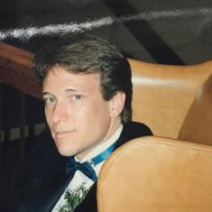 This is a picture of Andrew at the wedding of his older brother, John Robert Rice (1963-2020).