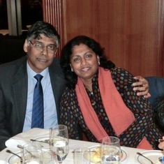 Andrew & Beulah at Dr Ramesh Richard Dinner we co-hosted in Hong Kong