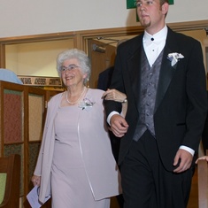 C&H Wedding escorting Grandma