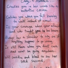 Mother’s Day Poem written by Andy