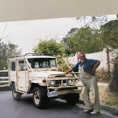 Andy with his beloved 4WD 
