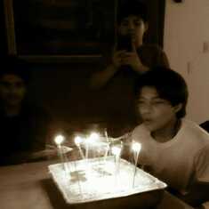 His laat birthday 14yrs old