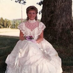 Angela at Prom. 1987