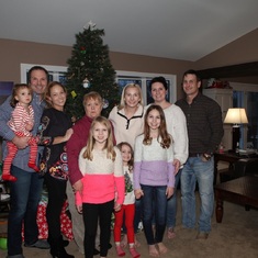 Christmas 2018- from left to right: Amelia, Kurt, Adele, Vic, Camryn, Claudia, Madison, Kennedy, Jessica & Christopher