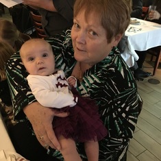 Granny & Amelia at her Baptism 