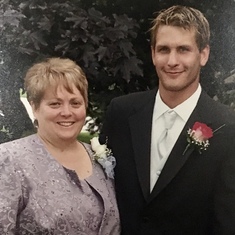 Mom & Chris at his wedding 