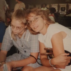 Angie with her daughter Danielle in her teenage years