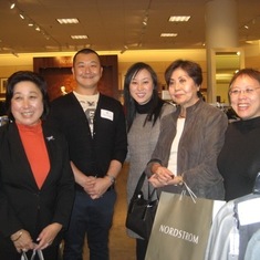 2007: L to R Caryl Ito, Kiger Hansen, Suk Lee, Ann Akabori,_Anita Fong 10/11/2007 Nordstrom Event