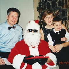 Erik, Santa (Big Al), Anita & Kristian (Toronto, 1999)