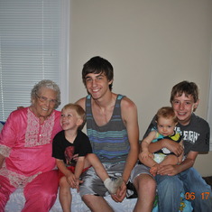 June 2012 with Wade, Kane, Olivia and Riley