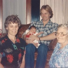 Gram with Mom, Tim and Stephanie Ann.