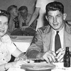 Anna and Frank at a nightclub circa 1943