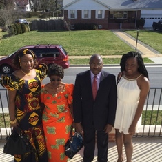 Easter Sunday 2015 USA. Doh Nwan, mamie Jubsia, Bosung and Tangwi Anna.