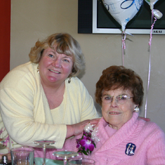 Anna and Hazel Torres at Hazel's 80th birthday