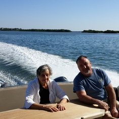 Boat ride with Wayne