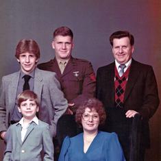 Family photo from the 1980s