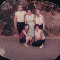 Dad, Grandma and Grandpa Deemer, Aunt Audrey and Mom