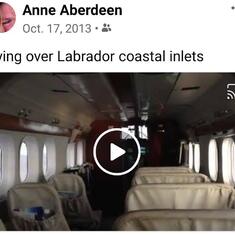 I believe this is from inside one of the planes flying to the northern flying communities of Labrador.