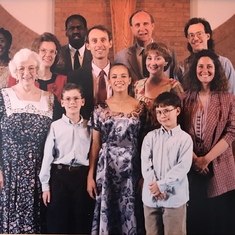 Anne's family at her granddaughter Ellen's confirmation in 1994
