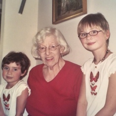 Anne with Carolyn (L) and Helena (R)