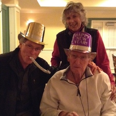 Celebrating New Years with my Dad, Pat. Anne took such good care of him right up to the end. 