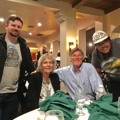 A Thanksgiving  buffet at Pismo Beach.