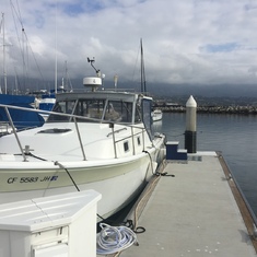 Santa Barbara harbor, where we lived for 2 years. Anne loved living on the water on our little boat.