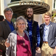 At the Reagan Museum in Santa Barbara.