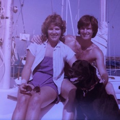 Starting our marriage by living on a cozy 30ft sailboat in Santa Barbara Harbor - 1983