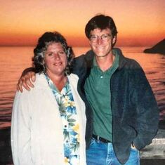 Jay and Anne at the beach during sunset - Central Coast is the best!