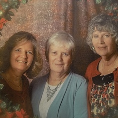 Kathy, Pat (mom), Anne - Hardy Christmas Party